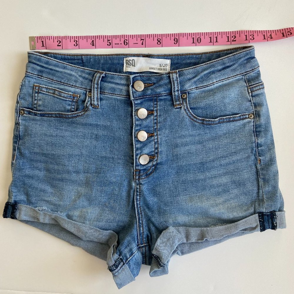 RSQ Sunset High Rise Jegging Jean Shorts 5/w27
